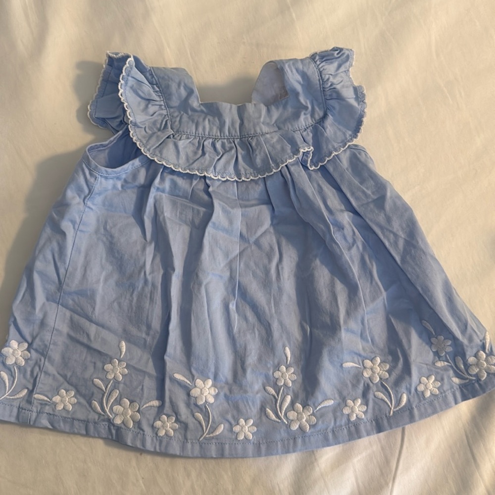 sweet blue dress with bloomers
